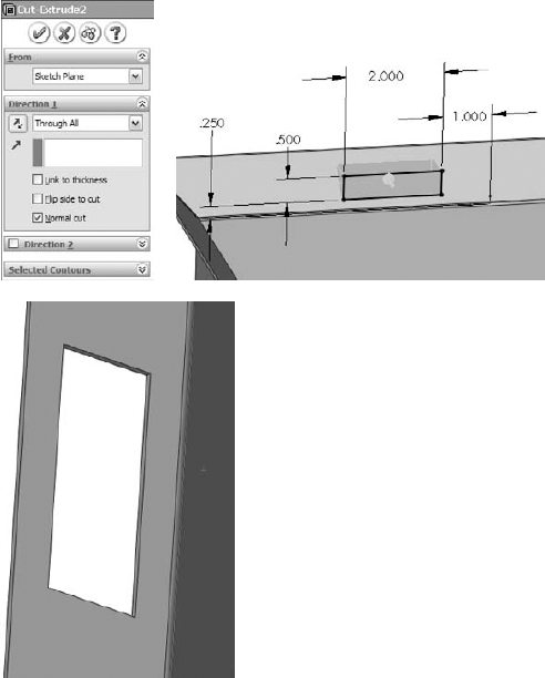 Using the Normal Cut option