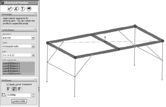 A 3D sketch of a frame