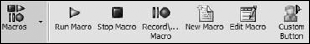 The Macro toolbar