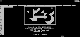The original Lotus 1-2-3, which first shipped in 1979, exhibited a remarkable new menu structure that actually coexisted with the working screen of the program. All other menu-based programs at that time forced you to leave the working screen to make menu selections.