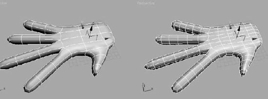 When Isoline Display is turned off, all of the faces added by the smoothing operation are shown.