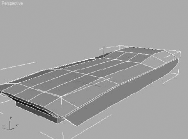 Apply the Symmetry modifier to model the right side of the tank.