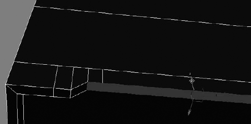 Place four vertical slices at each corner