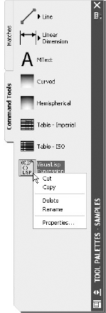 Copying existing tools from the sample tool palette