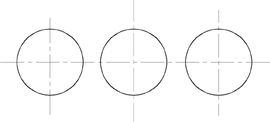 Incorrect application of center lines