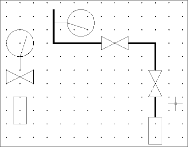 Setting a snap/grid to create schematic symbols