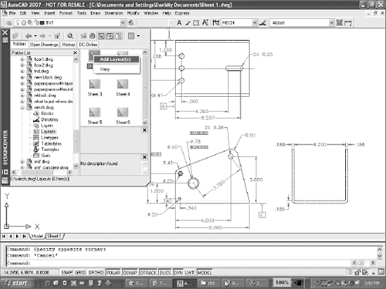 Using ADC to define a new layout