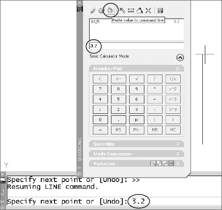 Using QuickCalc transparently