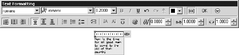 Zooming text in MTEXT editor