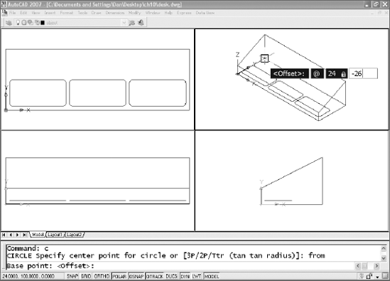 Dimensions of the desk organizer