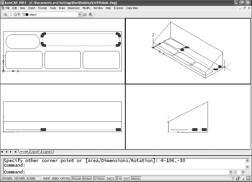 Dimensions of the desk organizer