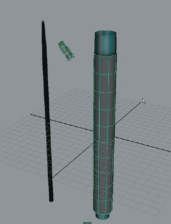 A NURBS cylinder with 10 spans has been placed around the pipe.