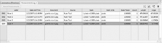 Record any number of lengths within your image — the length of items within the image, the size of sections of the image itself, or any span from point A to point B, where A and B are locations you choose.