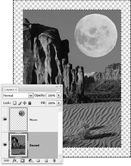 After converting the Background layer to a floating layer, the white space around the content (canvas area) was selected and deleted, leaving transparency in its wake.