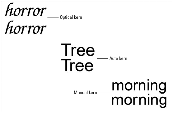 Examples of some problematic pairs and their adjusted versions
