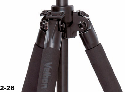 ABOUT THIS PHOTO A good tripod for macro photography work should have legs that can splay to various angles, as shown here, as part of the excellent Sherpa Pro tripod by Velbon. Photo courtesy of Velbon.