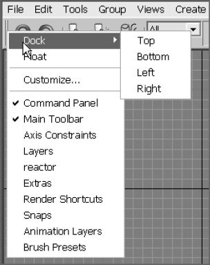 You can float menu bars easily in 3ds Max.