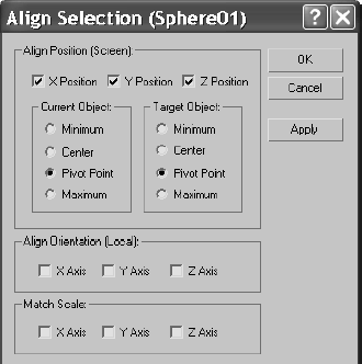 The Align options allow you to dictate how your objects are to be aligned.