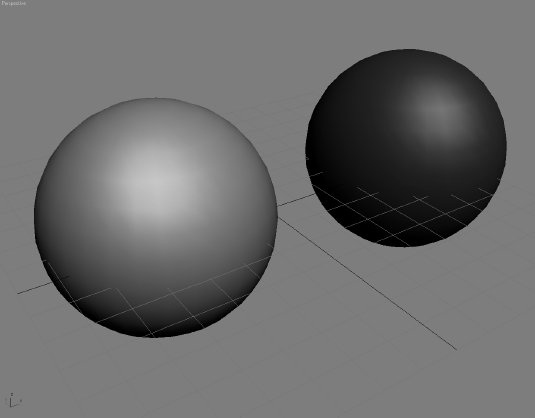 Two spheres side by side