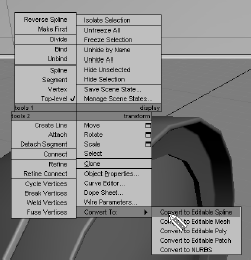 Convert the rectangle to an editable spline.