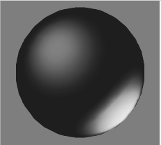 A sphere with a Metal shader