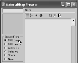 The Material Map browser