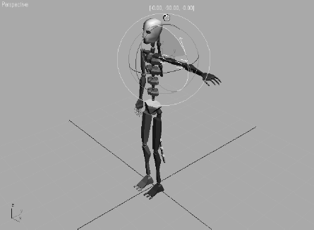 Rotating a biped component