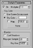 The Skylight Parameters rollout