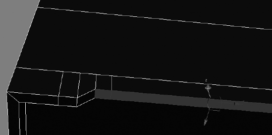 Place four vertical slices at each corner.