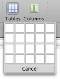 This "insert table" widget from Microsoft Word is a good use of a custom widget because it allows for easy visualization of results.