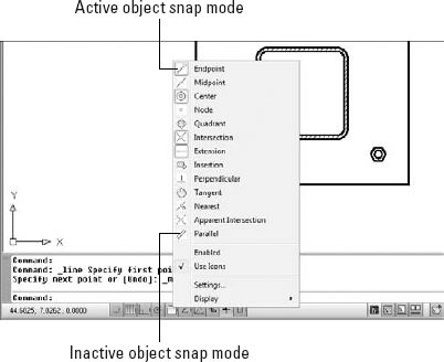 Grabbing multiple object features is an osnap.