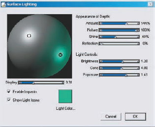 Adding a secondary light source, and setting the color of that light