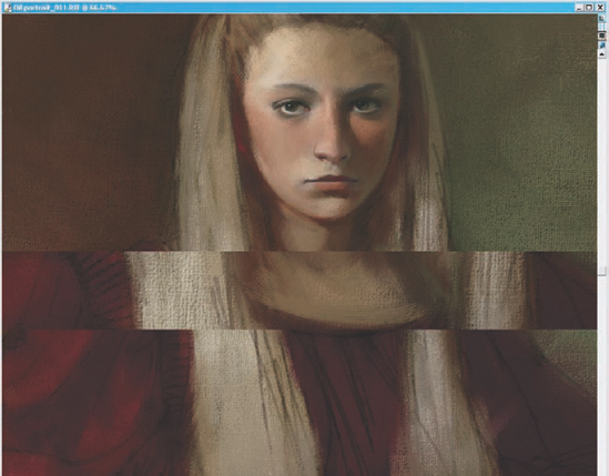 A strange redraw problem when zooming the image with Impasto turned on