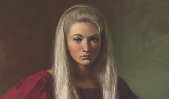 The figure is generally finished, with a few small details added, like the hair over the forehead.