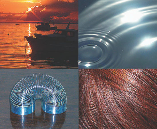 Anisotropic specular highlights on water, metal, and hair