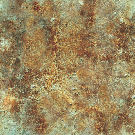 A noisy, dirty, rusty bitmap texture that can be applied in numerous ways. This bitmap is included on the CD as rusty.tif.