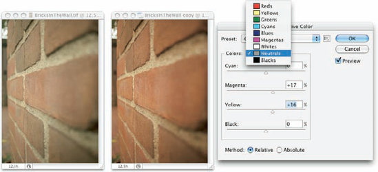 Tweaking the Neutrals can adjust the overall appearance of an image.