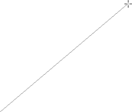 A line segment being drawn with the Line Segment tool