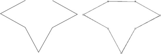 Join two endpoints with a line segment using the Object Path Join command.