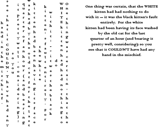 Vertical type (left) and the same type reoriented to horizontal (right)