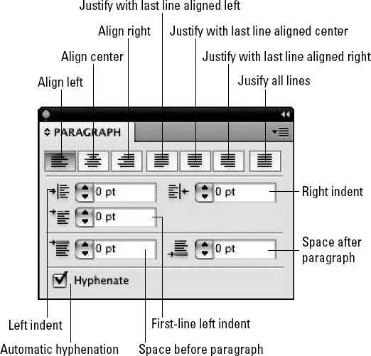 The Paragraph Panel