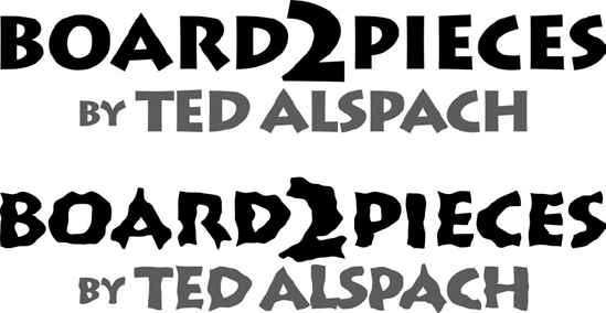 The original text (top) with Roughen applied to it (bottom)