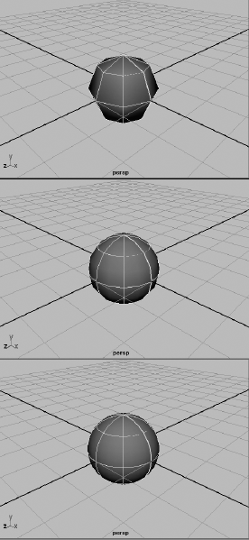 Shaded NURBS display detail