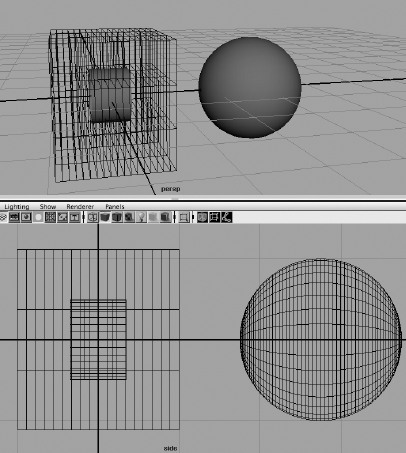 Relocate the lattice to the cylinder.