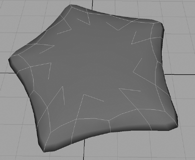 Converting the star shape to a subdivision