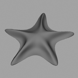 A molded starfish