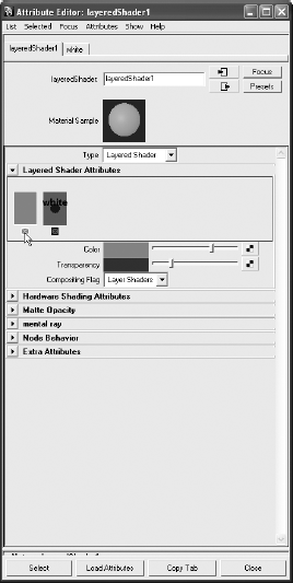 Drag the White shader to the Layered shader, and delete the default Green shader from it.