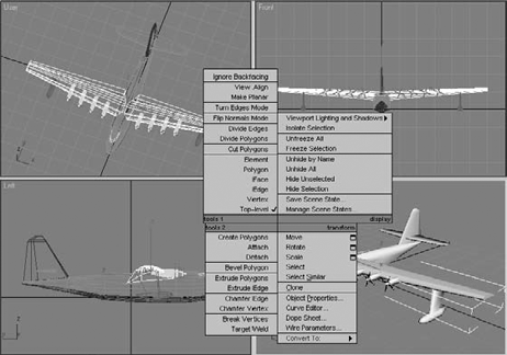 Quadmenus contain a host of commands in an easily accessible location.