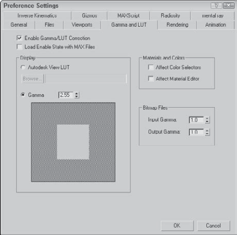 Enabling gamma correction makes colors consistent regardless of the monitor.