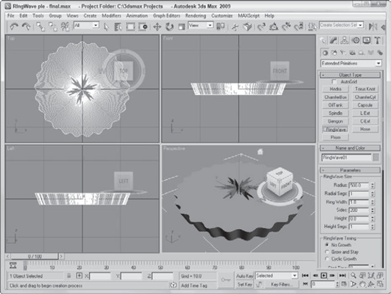 This pie object was created using the RingWave object.